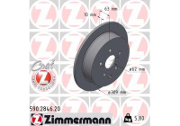 Disque de frein COAT Z 590.2846.20 Zimmermann