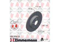 Disque de frein COAT Z 590.2856.20 Zimmermann