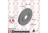 Disque de frein COAT Z 600.3202.20 Zimmermann