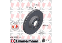 Disque de frein COAT Z 600.3226.20 Zimmermann