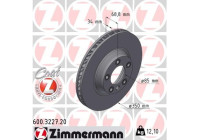 Disque de frein COAT Z 600.3227.20 Zimmermann