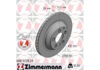 Disque de frein COAT Z 600.3239.20 Zimmermann
