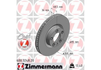 Disque de frein COAT Z 600.3248.20 Zimmermann