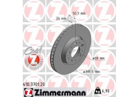 Disque de frein COAT Z 610.3701.20 Zimmermann