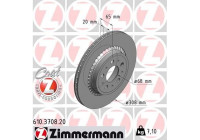 Disque de frein COAT Z 610.3708.20 Zimmermann