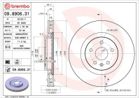 Disque de frein COATED DISC LINE 09.8906.31 Brembo