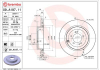 Disque de frein COATED DISC LINE 09.A197.11 Brembo