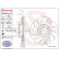 Disque de frein COATED DISC LINE 09.B744.51 Brembo, Vignette 2