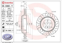 Disque de frein COATED DISC LINE 09.C660.11 Brembo
