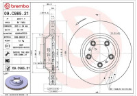 Disque de frein COATED DISC LINE 09.C985.21 Brembo