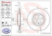 Disque de frein COATED DISC LINE 09.D063.21 Brembo