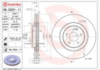Disque de frein COATED DISC LINE 09.D231.11 Brembo
