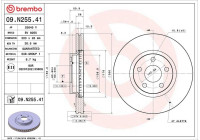 Disque de frein COATED DISC LINE 09.N255.41 Brembo