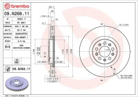 Disque de frein COATED DISC LINE 09.N268.11 Brembo