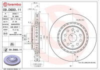 Disque de frein COATED DISC LINE 09D69311 Brembo