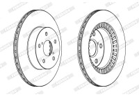 Disque de frein DDF1009C Ferodo