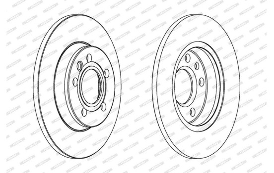 Disque de frein DDF1012C Ferodo