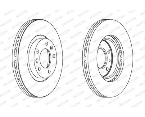Disque de frein DDF1132 Ferodo