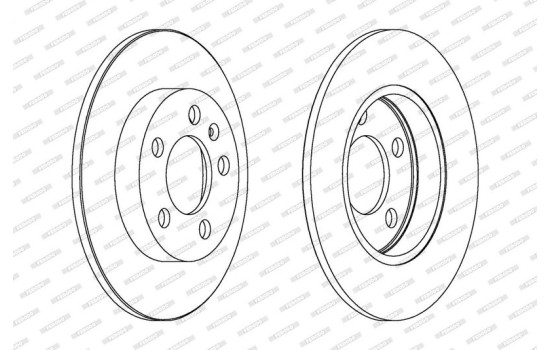 Disque de frein DDF1155C Ferodo