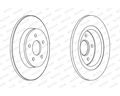 Disque de frein DDF1227 Ferodo