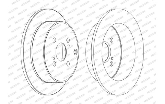 Disque de frein DDF1409C Ferodo