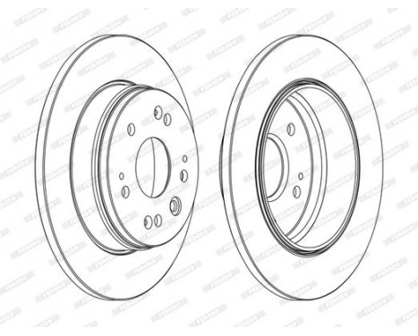 Disque de frein DDF1540C Ferodo