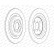 Disque de frein DDF1588C Ferodo
