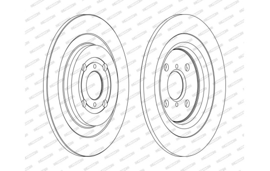 Disque de frein DDF1588C Ferodo