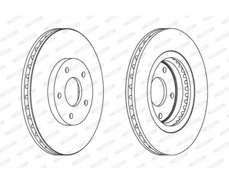 Disque de frein DDF1589C Ferodo