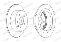 Disque de frein DDF1590C Ferodo