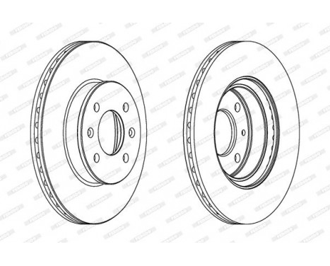 Disque de frein DDF1636 Ferodo