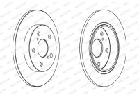 Disque de frein DDF1645C Ferodo