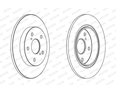 Disque de frein DDF1645C Ferodo