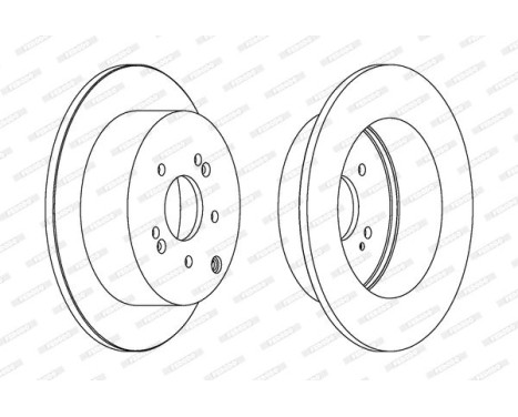 Disque de frein DDF1671 Ferodo, Image 2