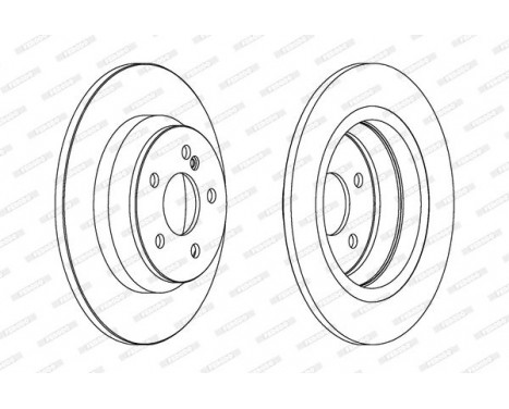 Disque de frein DDF1675 Ferodo, Image 2