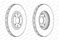 Disque de frein DDF1676C Ferodo