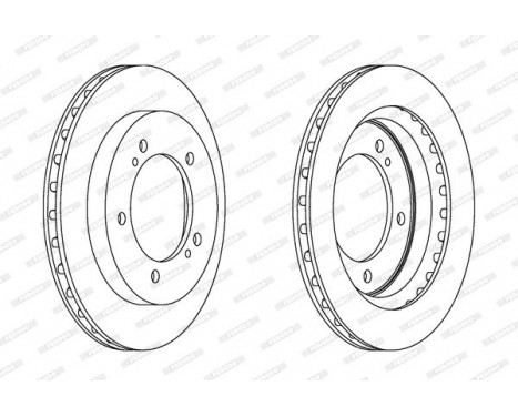 Disque de frein DDF1687 Ferodo
