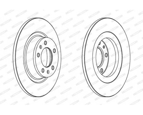 Disque de frein DDF1744 Ferodo