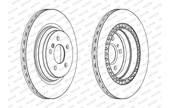 Disque de frein DDF1771C-1 Ferodo, Image 2