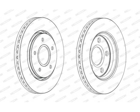 Disque de frein DDF1807C Ferodo