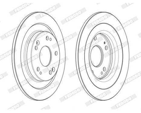 Disque de frein DDF2474C Ferodo, Image 2