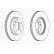 Disque de frein DDF258C Ferodo