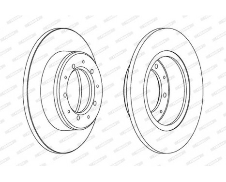 Disque de frein DDF283C Ferodo
