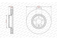 Disque de frein DDF3083C-1 Ferodo