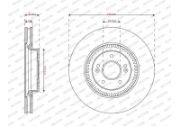 Disque de frein DDF3340C Ferodo