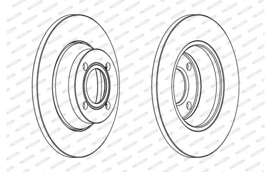 Disque de frein DDF518 Ferodo, Image 2