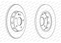 Disque de frein DDF540 Ferodo