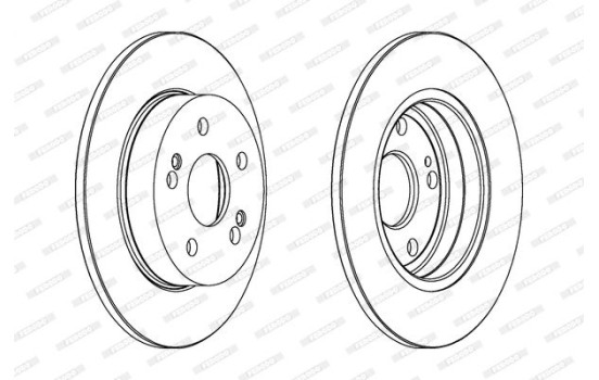 Disque de frein DDF555 Ferodo
