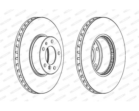 Disque de frein DDF606-1 Ferodo, Image 2