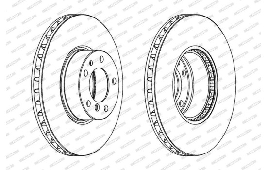Disque de frein DDF606-1 Ferodo, Image 2